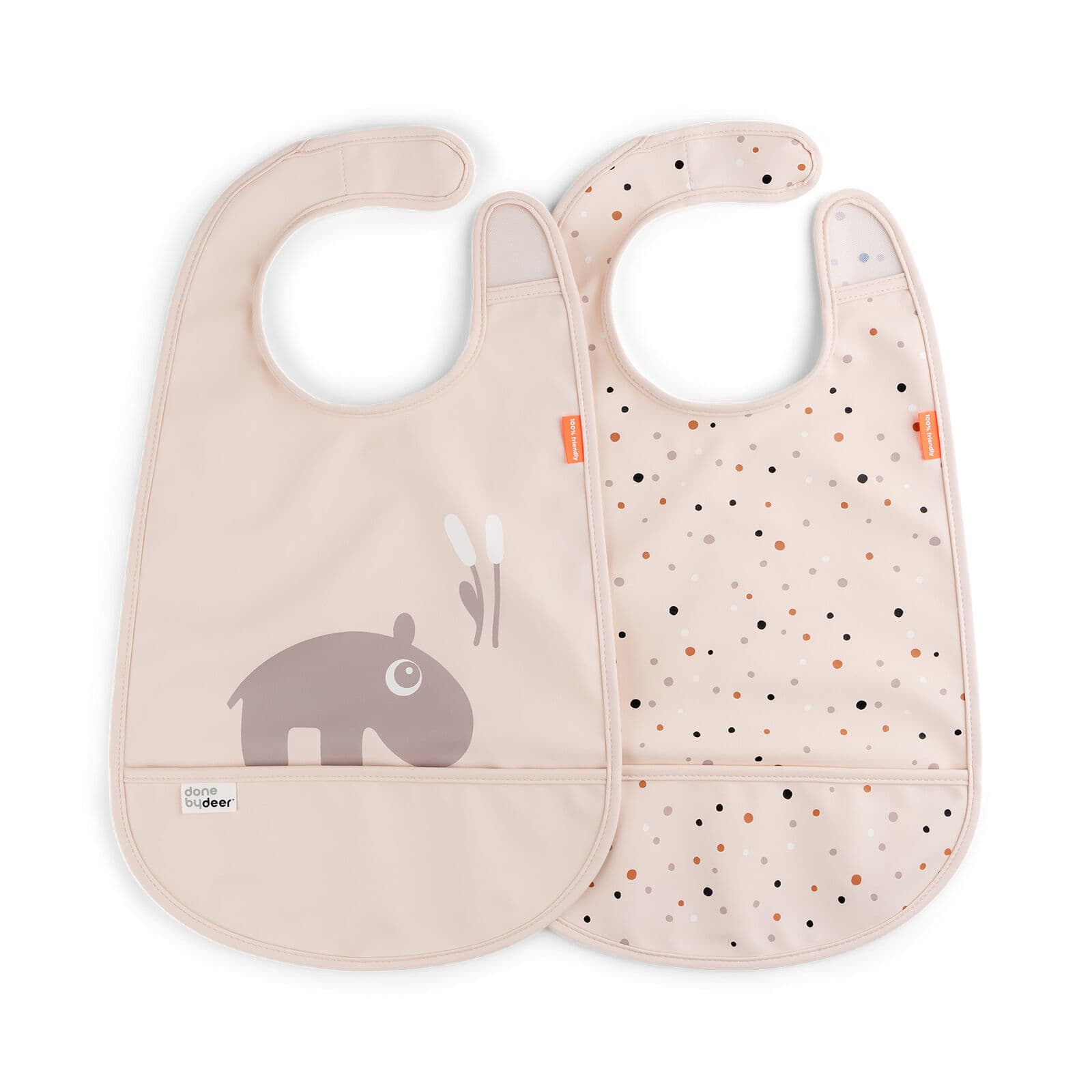 Done by Deer bib 2-pack Ozzo-jauhe