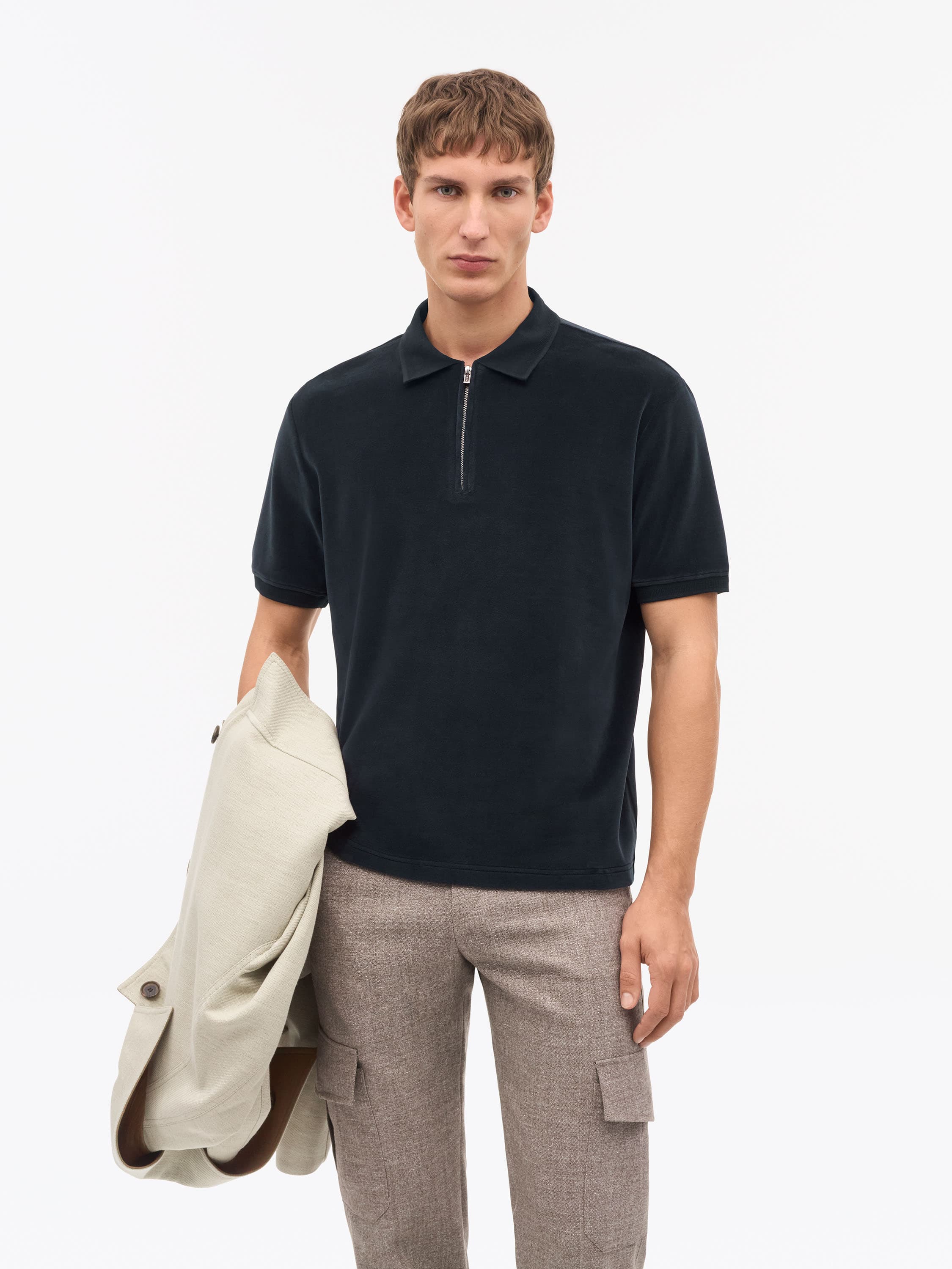 Francis Velour Polo Shirt