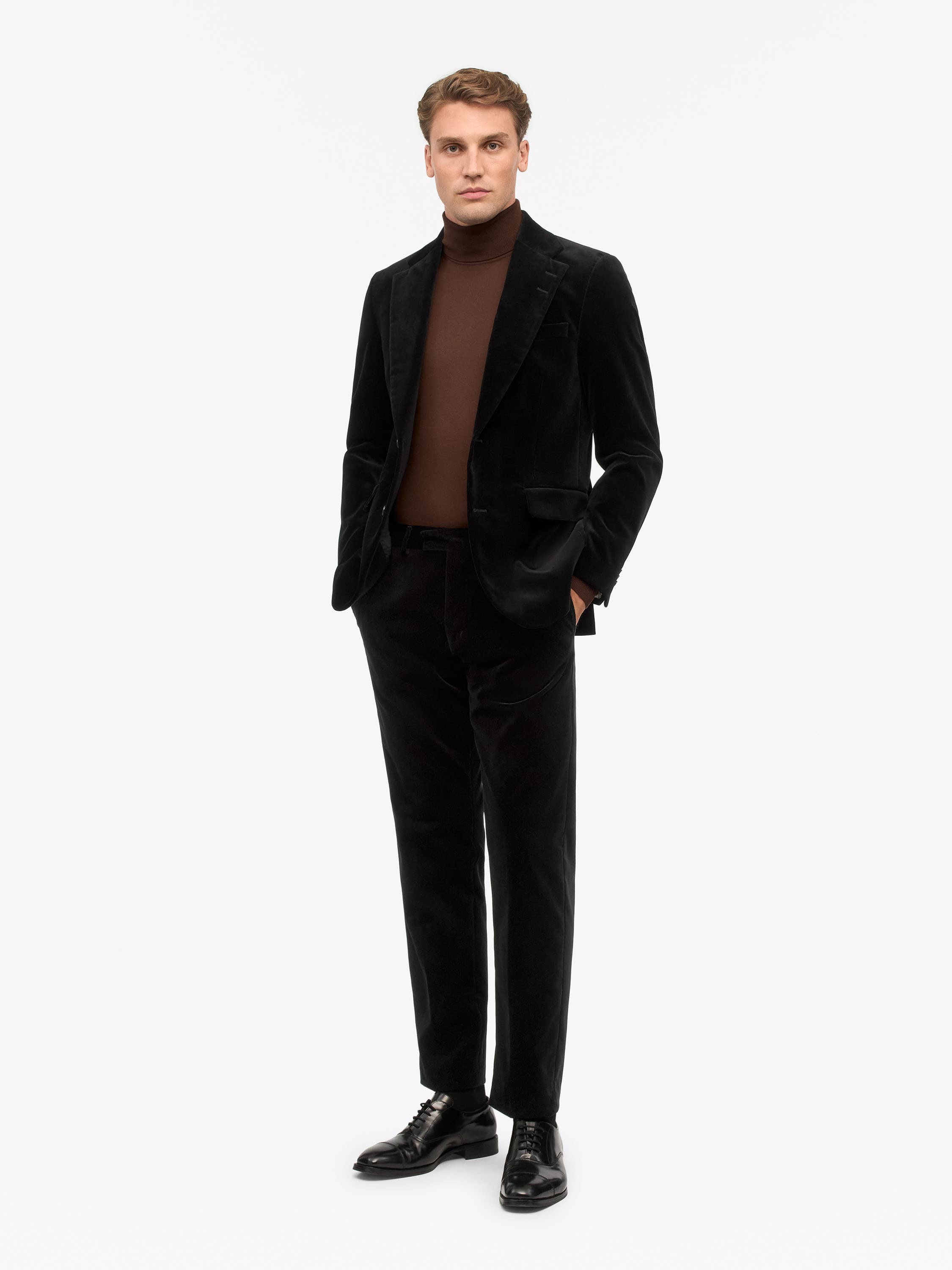 Tense Mid-Rise Velvet Trousers
